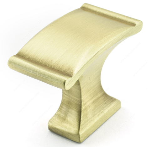 Richelieu Hardware 260637160 - Traditional Metal Knob Satin Brass